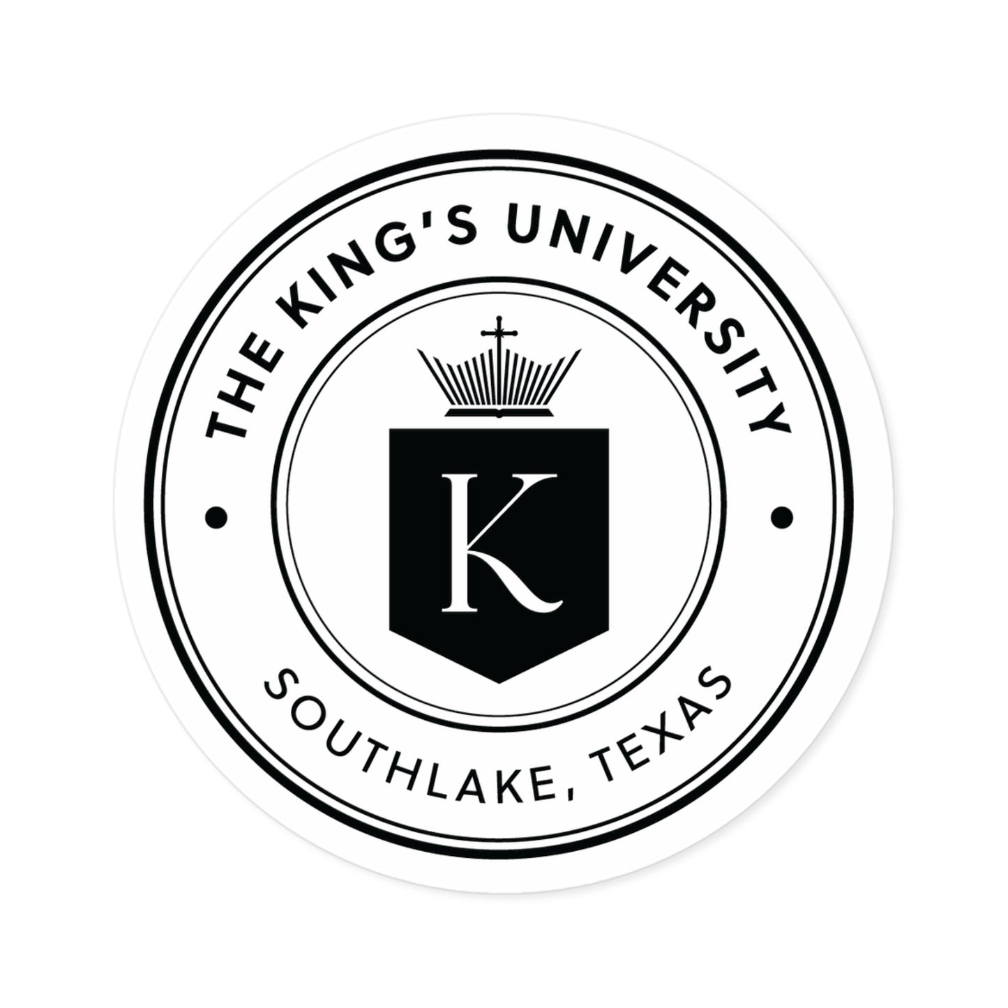 The King’s University Seal Round Sticker