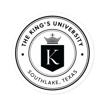 The King’s University Seal Round Sticker