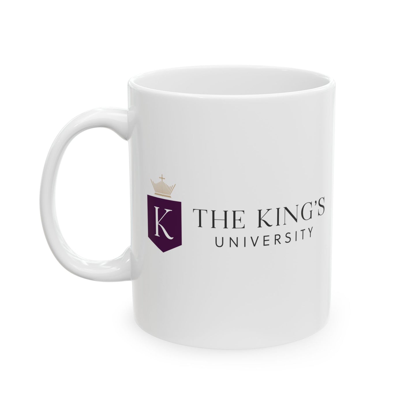 White Ceramic 11 oz Logo Mug