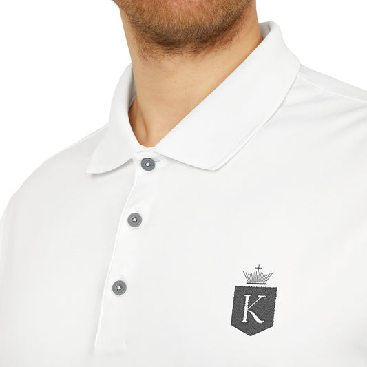 White Adidas Unisex Polo